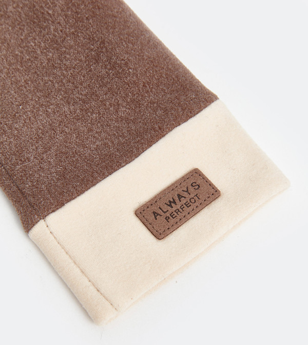LC Waikiki  Gloves - DARK BEIGE Knit