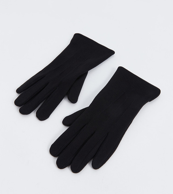 اٍل سي واي كيكي  قفازات - أسود Knit