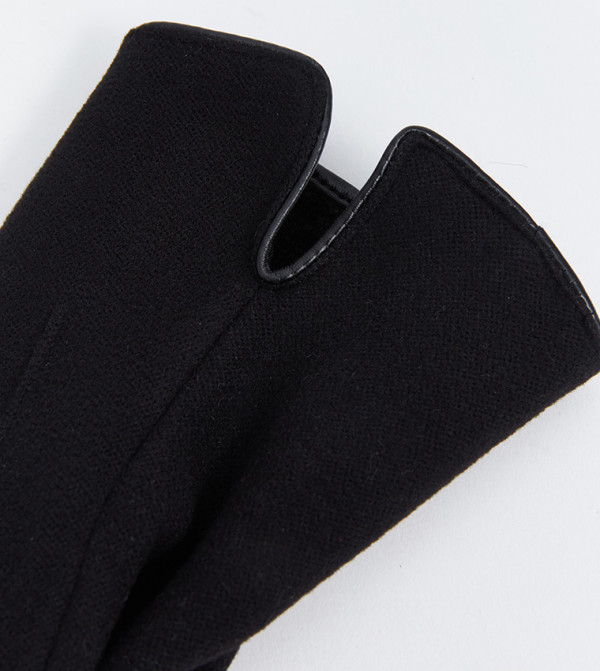 اٍل سي واي كيكي  قفازات - أسود Knit