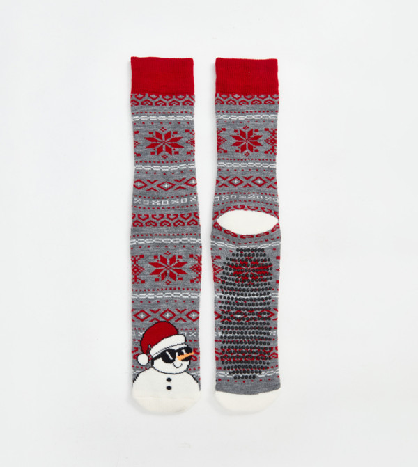 LC Waikiki  Socks - Grey Calf Length Socks