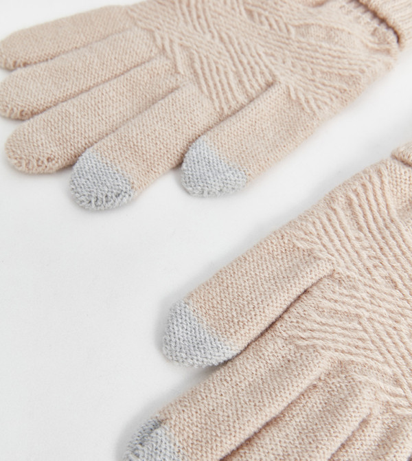 LC Waikiki  Gloves - Beige Knit