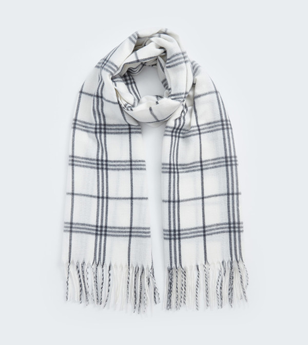 LC Waikiki  Scarves - Ecru Woven Scarves