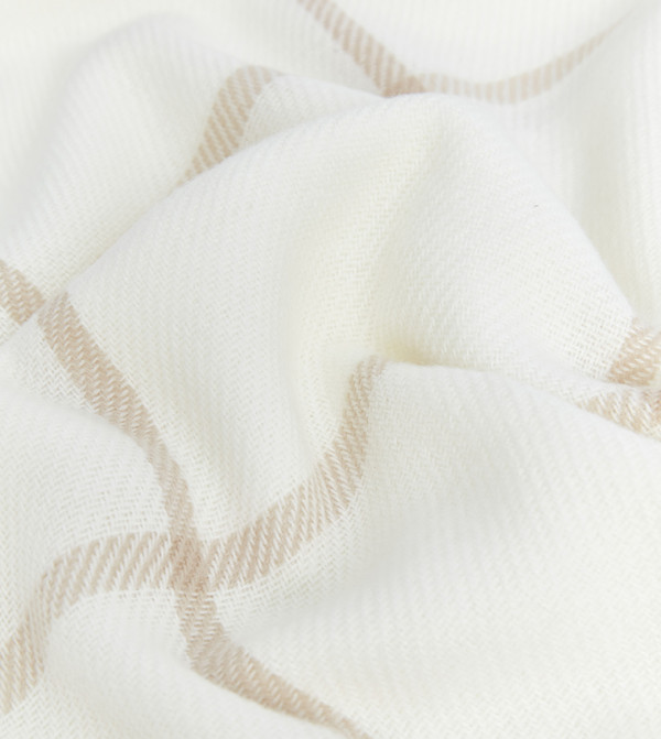 LC Waikiki  Scarves - Ecru Woven Scarves