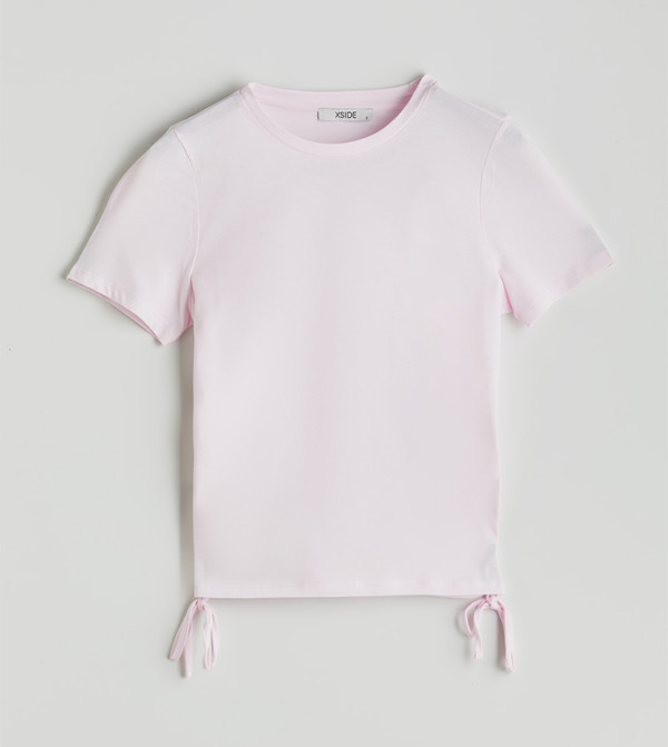 LC Waikiki  T-Shirts - Pink Short Sleeve T-Shirts