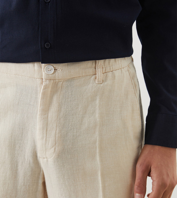 اٍل سي واي كيكي  ملابس - بيج بنطال كاجوال