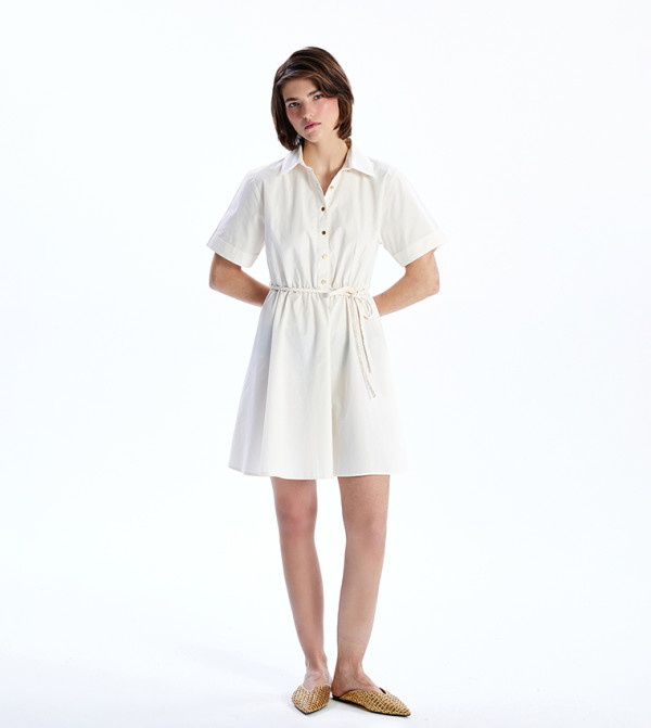 LC Waikiki  Clothing - Beige Shirt & T-Shirt Dresses