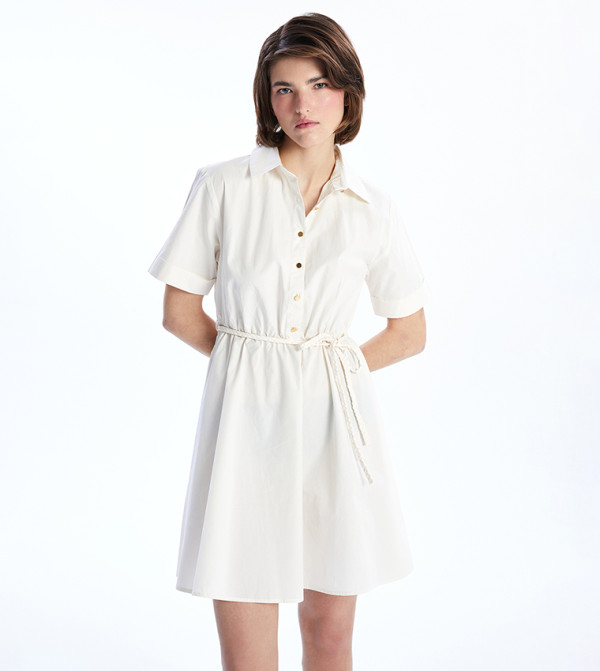 LC Waikiki  Clothing - Beige Shirt & T-Shirt Dresses