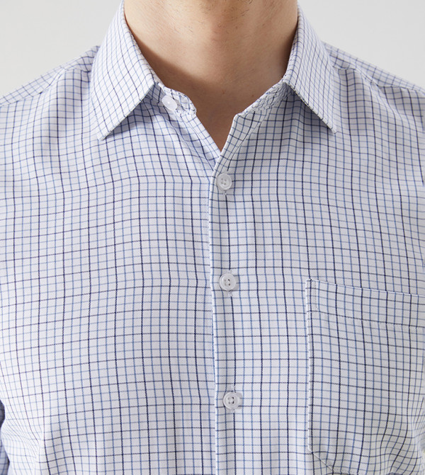 LC Waikiki  checkered-plaid-m - Blue Long Sleeves