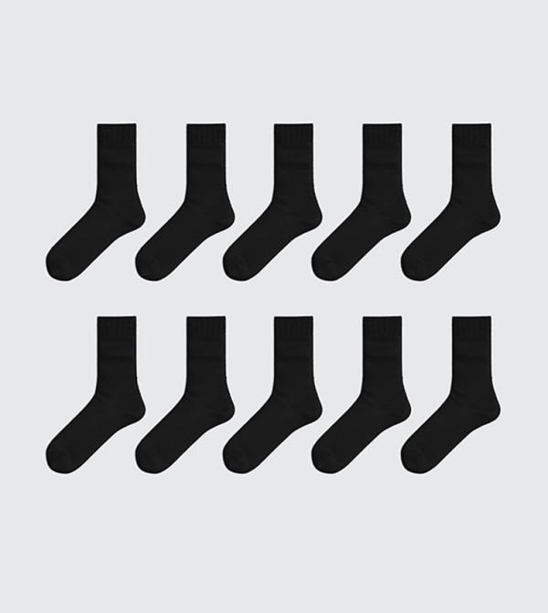 اٍل سي واي كيكي  جوارب لنصف الساق  - أسود Calf Length Socks
