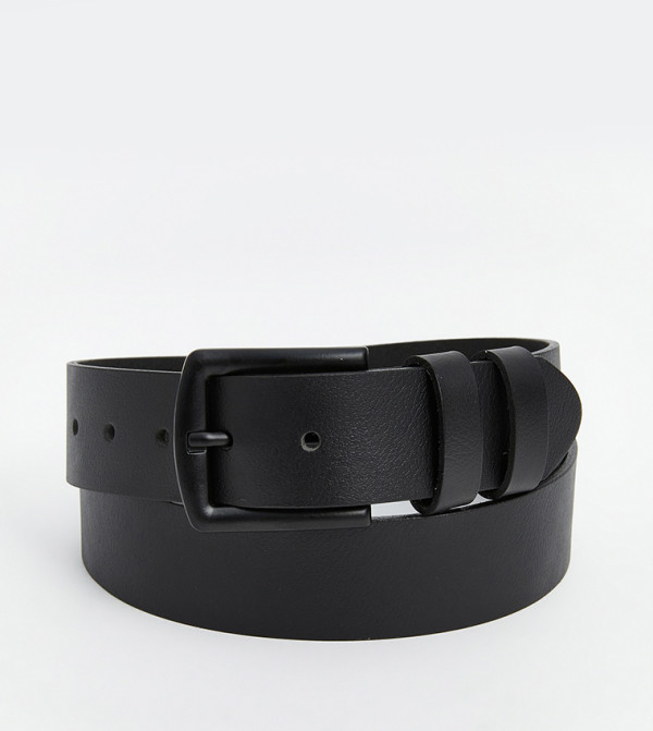 LC Waikiki  Belts - Black Leather Belts