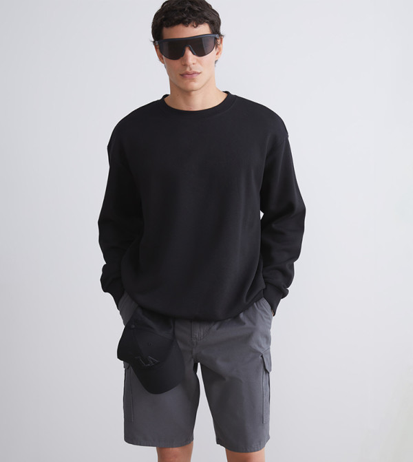 LC Waikiki  Sweatshirts - Black Sweatshirts
