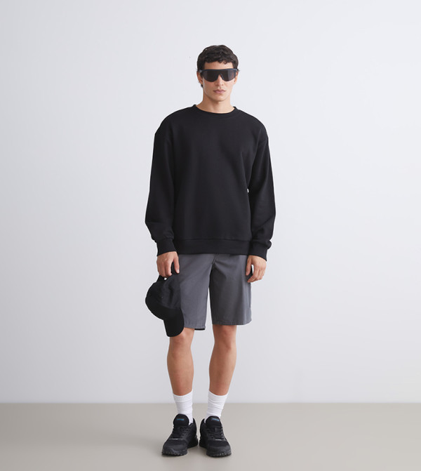 LC Waikiki  Sweatshirts - Black Sweatshirts