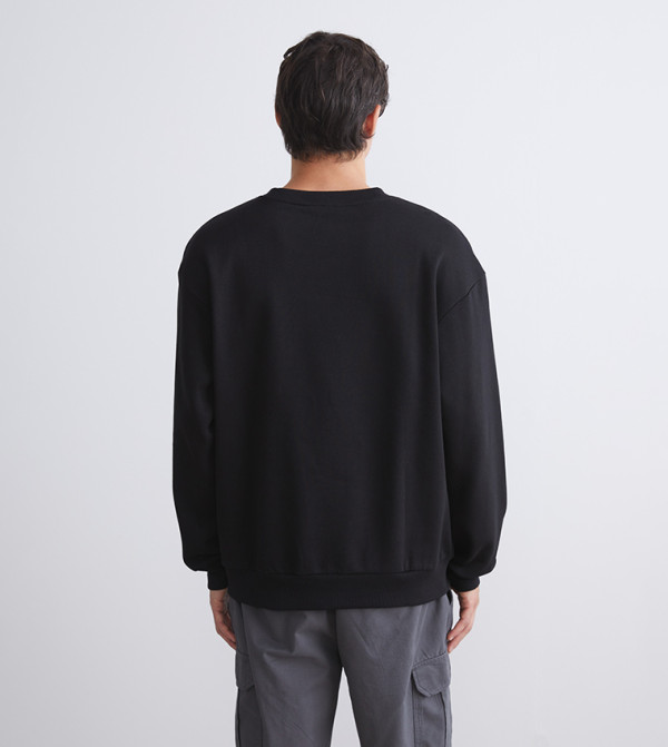 LC Waikiki  Sweatshirts - Black Sweatshirts