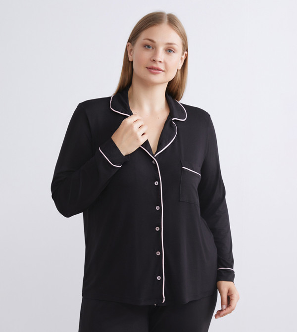 LC Waikiki  Pyjama Set - Black Pyjama Set