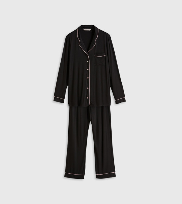 LC Waikiki  Pyjama Set - Black Pyjama Set