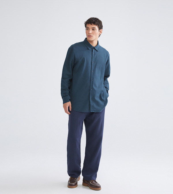 اٍل سي واي كيكي  ملابس - أزرق مخضر Long Sleeves