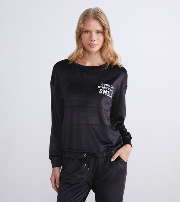 LC Waikiki  Pyjama Set - Black Pyjama Set