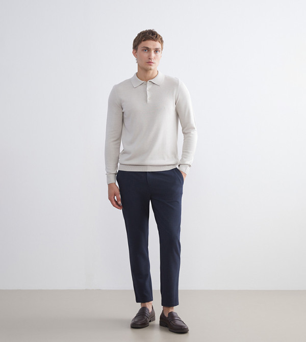 اٍل سي واي كيكي  سترات بياقة V  - بيج V-neck Sweaters