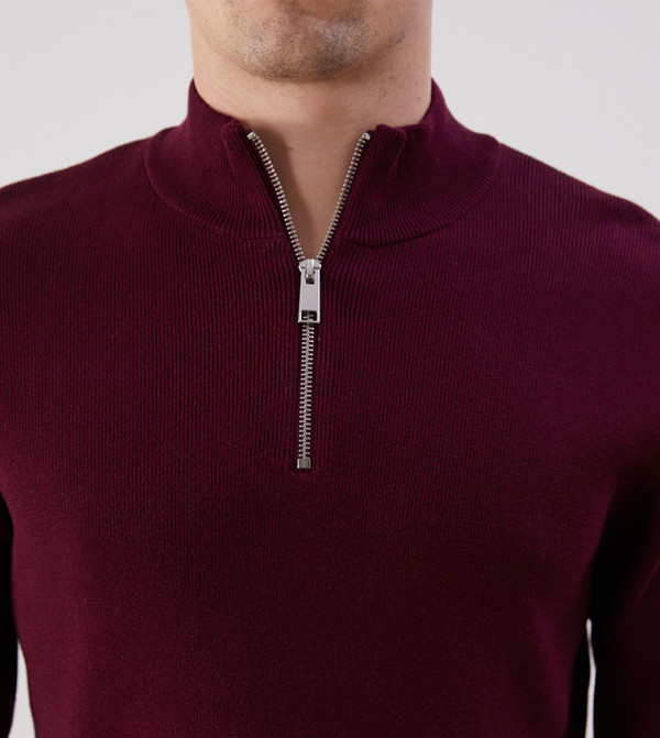 اٍل سي واي كيكي  سترات بياقة السلحفاة  - BORDEAUX Turtle neck Sweaters