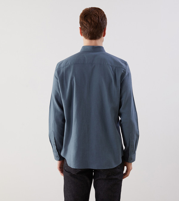 اٍل سي واي كيكي  قمصان رسمية   - أخضر Long Sleeves