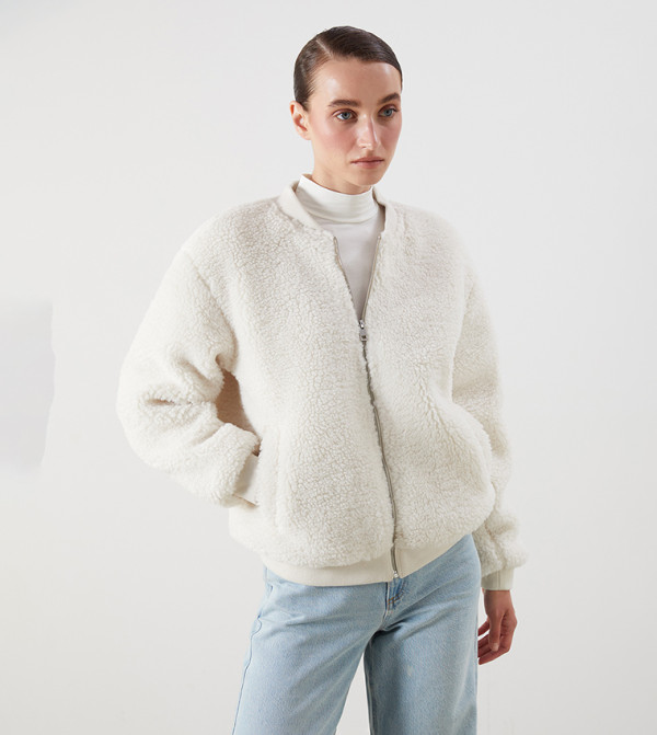 LC Waikiki  Casual Jackets - Off White Casual Jackets