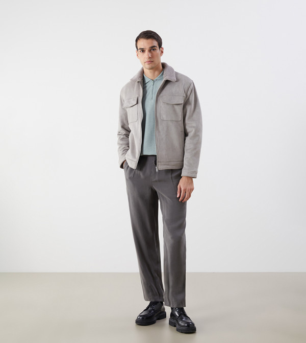 LC Waikiki  Overcoats - Grey Overcoats