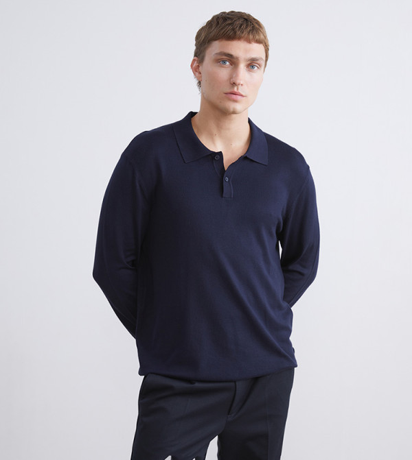 اٍل سي واي كيكي  سترات بياقة V  - كحلي V-neck Sweaters