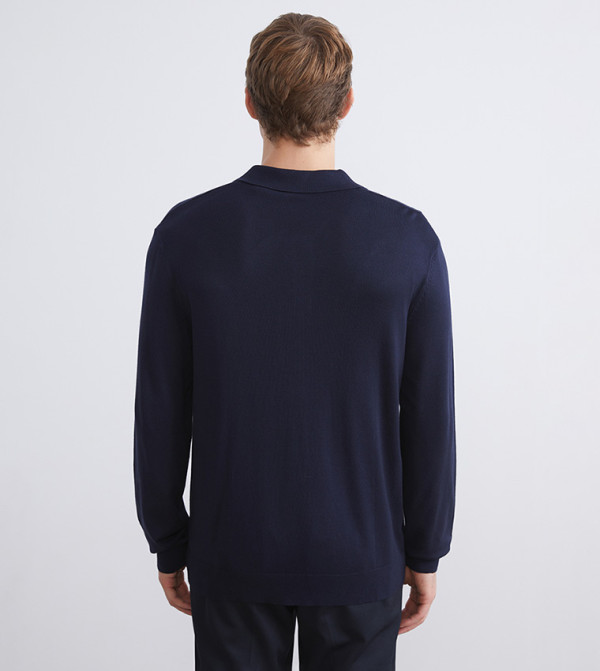 اٍل سي واي كيكي  سترات بياقة V  - كحلي V-neck Sweaters