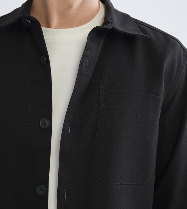 LC Waikiki Shirts - Black Long Sleeves
