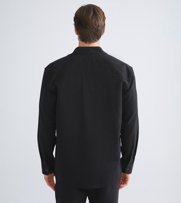 LC Waikiki Shirts - Black Long Sleeves