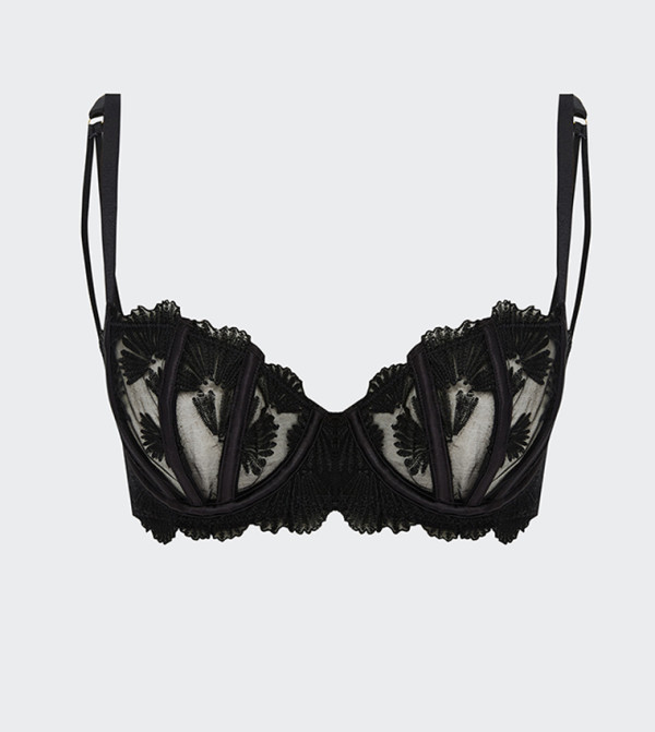 اٍل سي واي كيكي  لانجري - أسود صدرياات