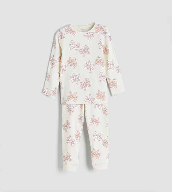 LC Waikiki LC Waikiki - Cream Top & Pyjama Sets