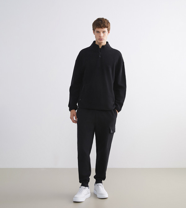 LC Waikiki  Hoodies & Sweatshirts - Black Sweatshirts