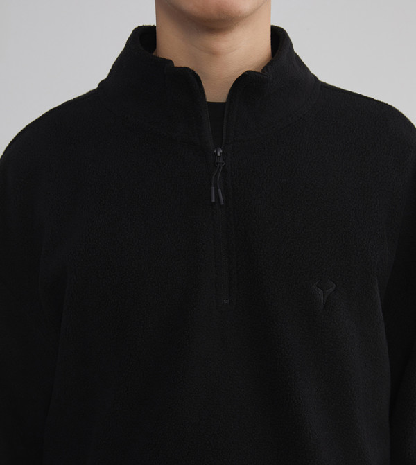 LC Waikiki  Hoodies & Sweatshirts - Black Sweatshirts