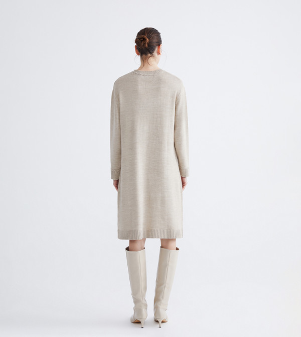 LC Waikiki  knit-notes - Beige Midi Dresses
