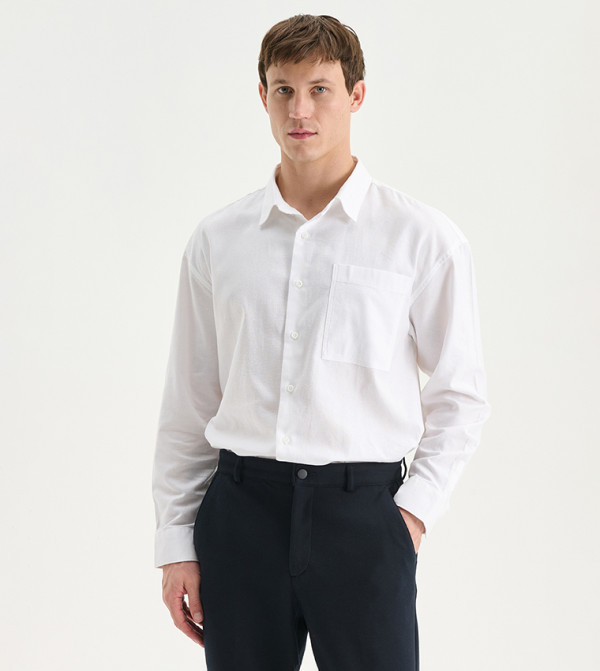 LC Waikiki  Shirts - White Long Sleeves