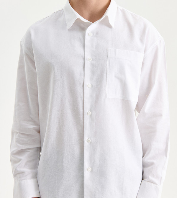 LC Waikiki  Shirts - White Long Sleeves