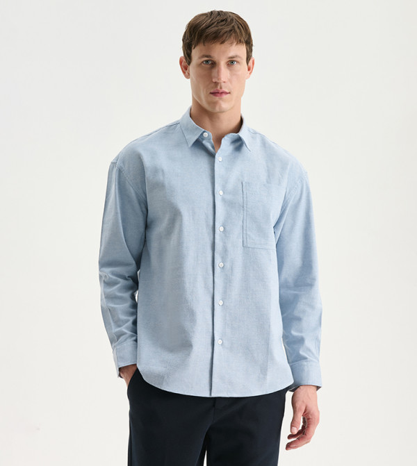 LC Waikiki heatwave-ready-m - Blue Long Sleeves