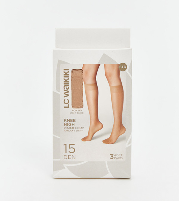 LC Waikiki  Calf Length Socks - LIGHT BEIGE Calf Length Socks