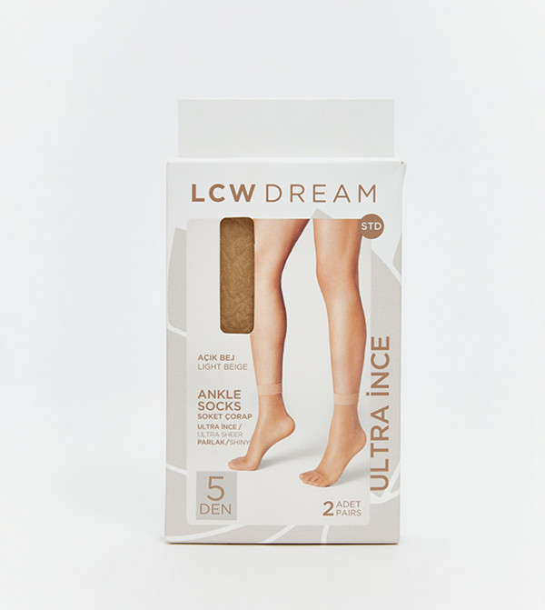 LC Waikiki  Ankle Length Socks - LIGHT BEIGE Ankle Length Socks