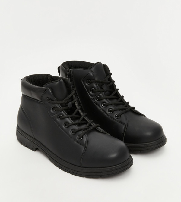 LC Waikiki  Boots - BLACK Lace up Boots