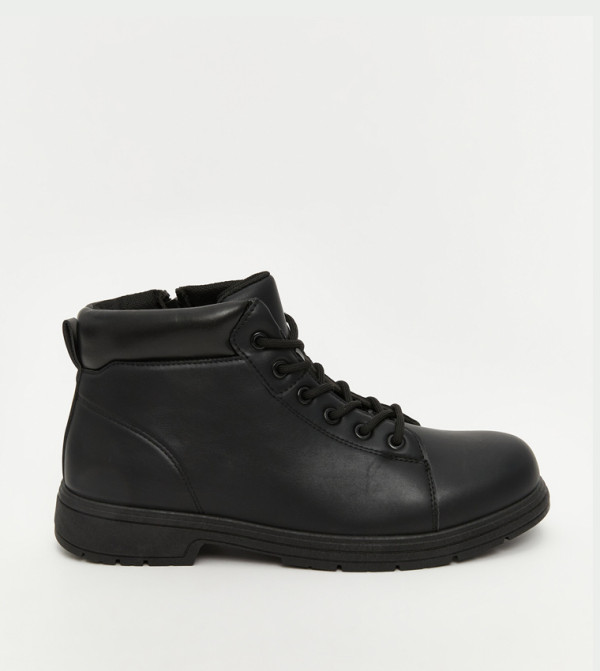 LC Waikiki  Boots - BLACK Lace up Boots