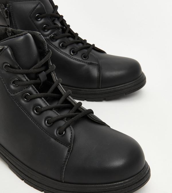LC Waikiki  Boots - BLACK Lace up Boots