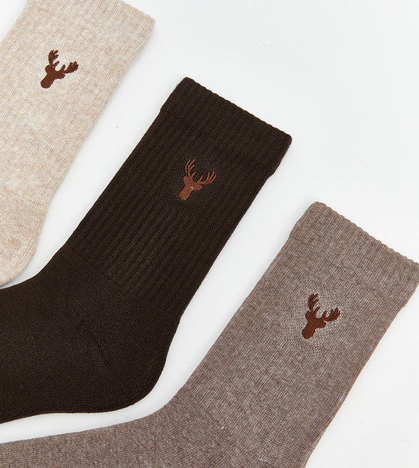 اٍل سي واي كيكي  جوارب لنصف الساق  - متعدد Calf Length Socks