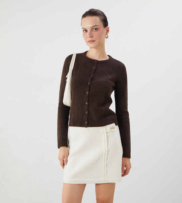 اٍل سي واي كيكي  - بني  كارديغانات