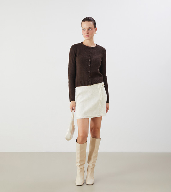 اٍل سي واي كيكي  - بني  كارديغانات