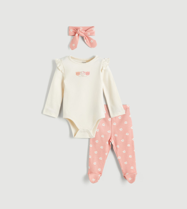 LC Waikiki cool-kid-uniforms-k - Cream clothing sets
