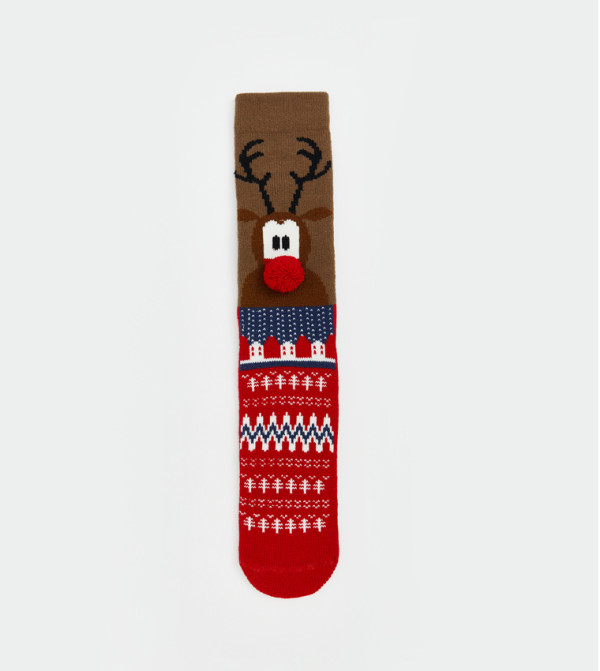 LC Waikiki  Calf Length Socks - Red Calf Length Socks