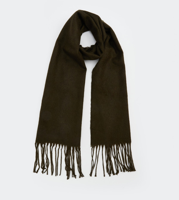 LC Waikiki  Blanket Scarves - Olive Blanket Scarves