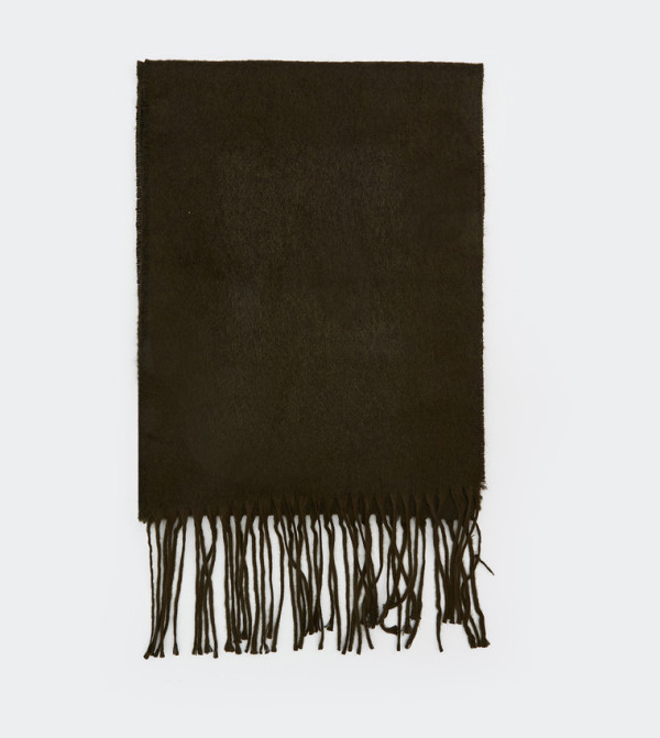 LC Waikiki  Blanket Scarves - Olive Blanket Scarves